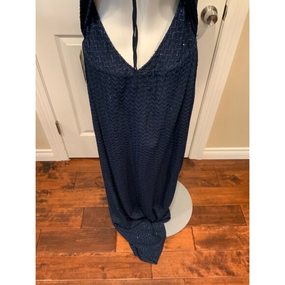 Calypso St. Barth Hoss Navy Blue Midnight Sequin Dress Size 40 / 8 NWT! - Picture 11 of 12